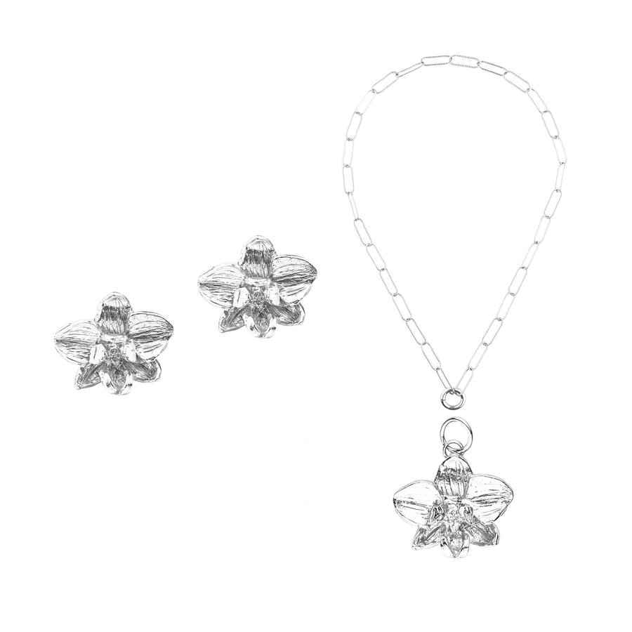 Silver Wild Moth Orchid Set