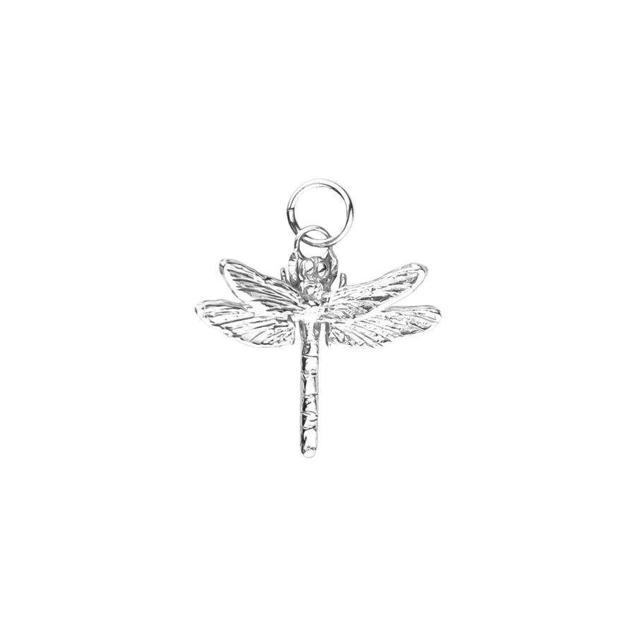 thumbnail image 2 of Silver Dragonfly Keychain Pendant Charm – Metal Insect Key Ring, 43x47mm, Modern Gift 2 of 5
