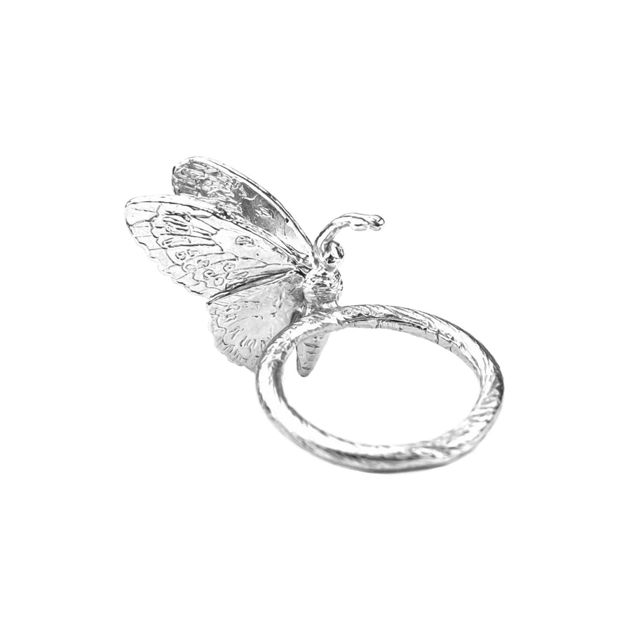Silver Wild Queen Alexandra’s Birdwing Butterfly Ring