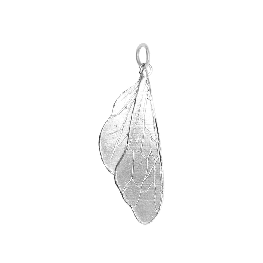 Silver Bee Wing Charm Pendant