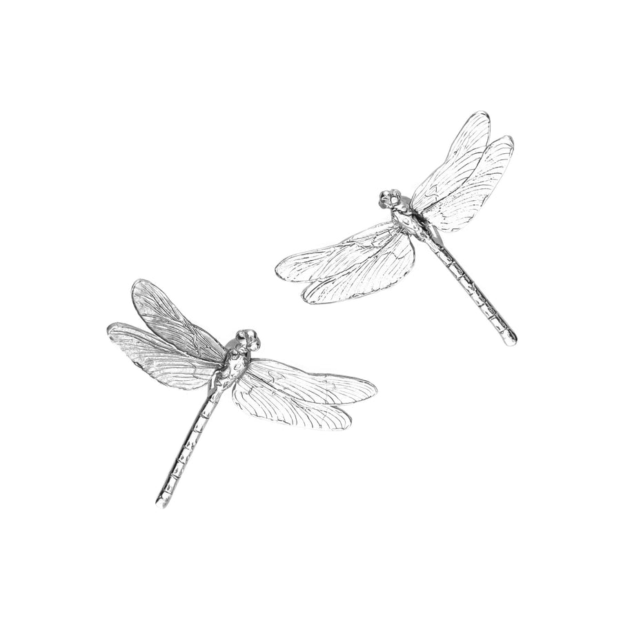 Silver Dragonfly Shoe Charms